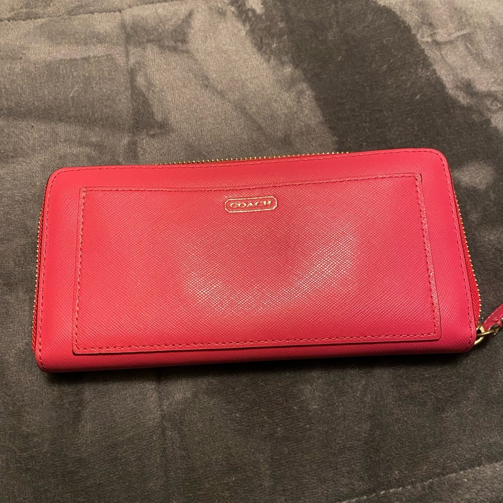 Pink Coach Wallet